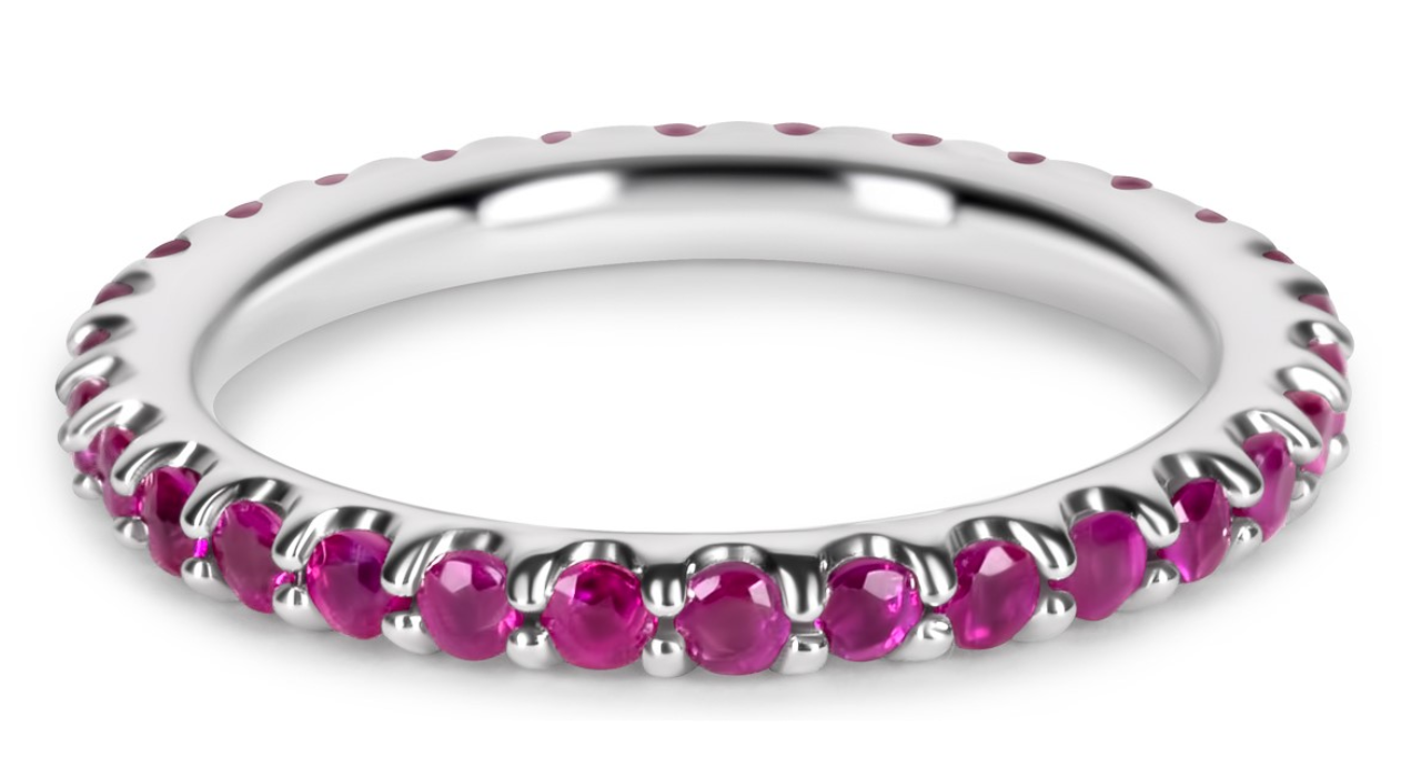 Eternity Ring - pink Saphir