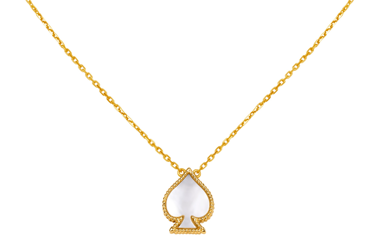 Spades Kette  Perlmutt